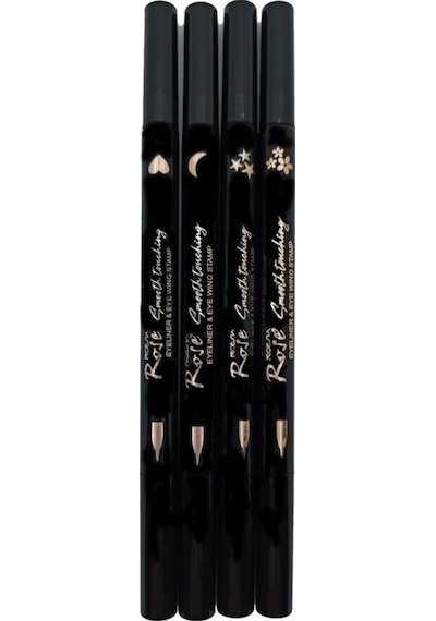 Roesie Rose Çift Taraflı Ay Yıldız Kalp ve Çiçek Desenli Kalem Eyeliner 4'lü