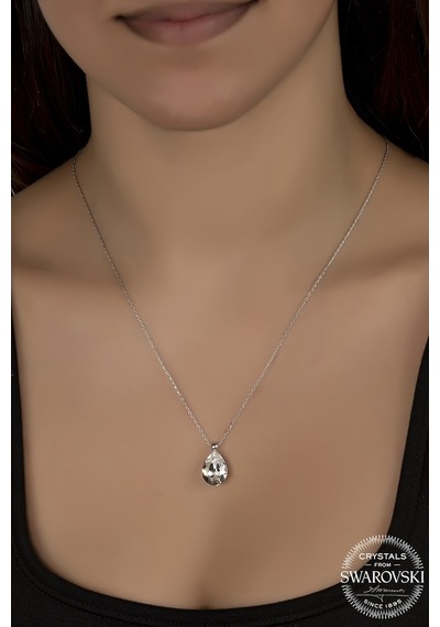 Union Swarovski Crystal Kadın Damla Gümüş Kolye (550093371)