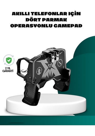 Mobil Fps Oyunlar İçin Dört Parmak Uyumlu Gamepad - Lisinya