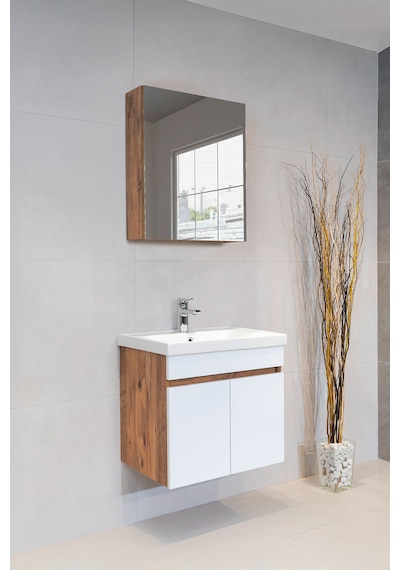 Star Banyo Dolabı Seti 60 Cm Atlantik Çam&parlak Beyaz Aynalı Atlantik Çam - Beyaz Star Banyo Dolabı Seti 60 Cm Atlantik Çam&parlak Beyaz Aynalı Atlantik Çam - Beyaz