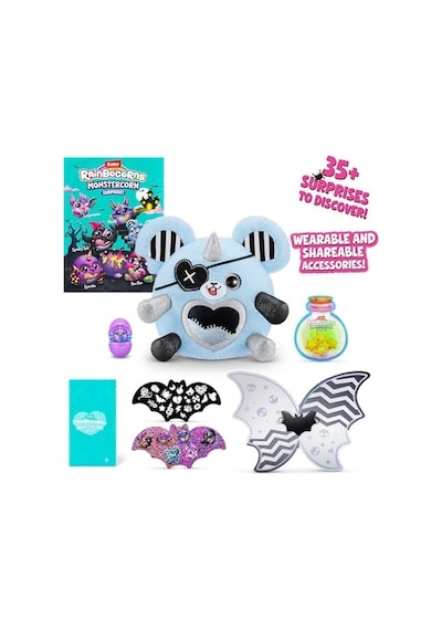 Raınbocorn Monstercorn Surprız Pelus-9297 Gri Boynuz
