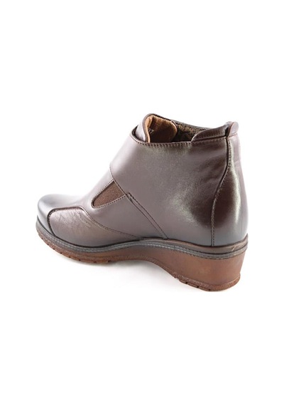 Forelli 25651 Vionic Hakiki Deri Comfort Kadın Bot Kahve Kahverengi