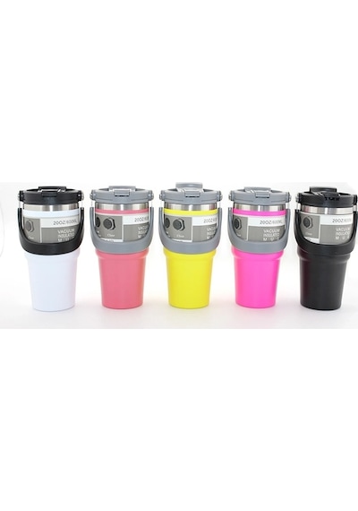 Zenvia 900 Ml Taşıma Kulplu Paslanmaz Çelik Termos Mug - Vakumlu Isı Yalıtımlı Bardak Alk3137 Znv2026 Çok Renkli