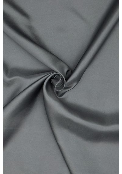Vakko Düz Twill İpek Eşarp - Füme - Füme