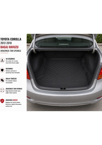 Toyota Corolla 2012-2018 Arası Bagaj Havuzu