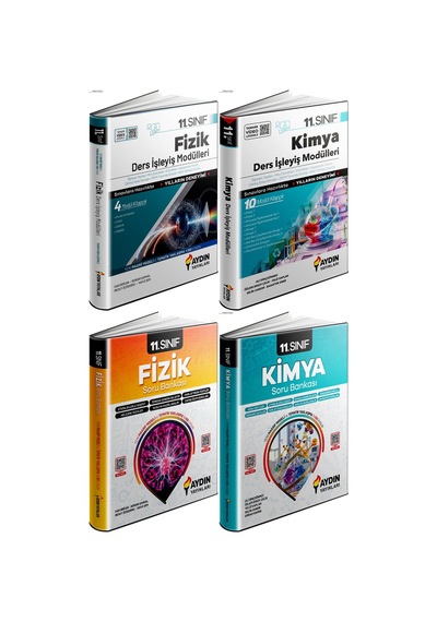 Aydın 2027 11. Sınıf Fizik + Kimya Ders Anlatım Fasikülleri + Konu Özetli Soru 4 Kitap Maarif Model