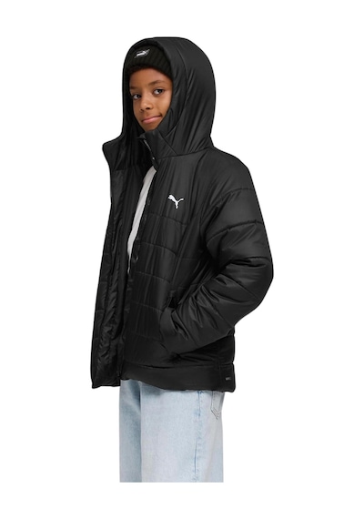 685226-01 Puma Ess Hooded Padded Jacket Çocuk Mont Siyah 685226-01 Siyah
