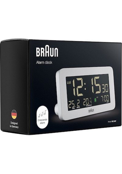 Braun Bc10w Beyaz Dijital Alarmlı Masa Saati Brn.bc10w