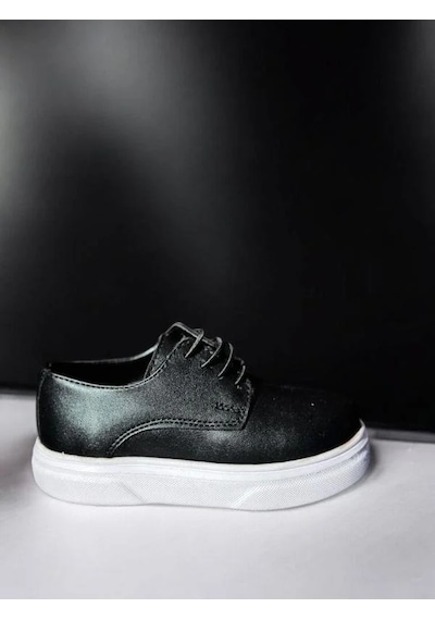 Erkek Çocuk Ortopedik Sneaker Ayakkabı-15738 Siyah