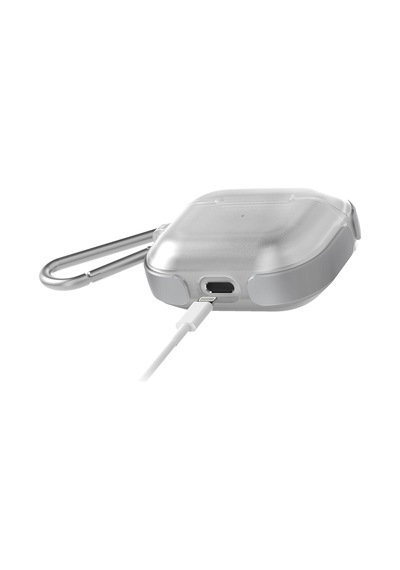 Apple Uyumlu AirPods 3.Nesil Kılıf Askı Aparatlı Raptic Air Serisi Kılıf Gümüş
