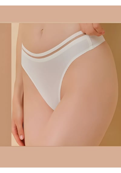F.K Kadın Lazer Kesim İz Yapmaz Yumuşak Terleme Karşıtı %100 Sağlıklı Ve Hijyenik Klasik Tanga Ekru F.K Kadın Lazer Kesim İz Yapmaz Yumuşak Terleme Karşıtı %100 Sağlıklı Ve Hijyenik Klasik Tanga Ekru