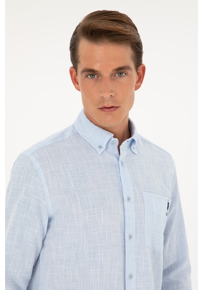 U.s. Polo Assn. Erkek Açık Mavi Gömlek Desenli 50288661-vr003 Açık Mavi U.s. Polo Assn. Erkek Açık Mavi Gömlek Desenli 50288661-vr003 Açık Mavi