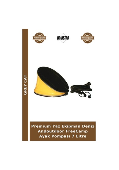 Premium Yaz Ekipman Deniz Andoutdoor Freecamp Ayak Pompası 7 Litre Standart