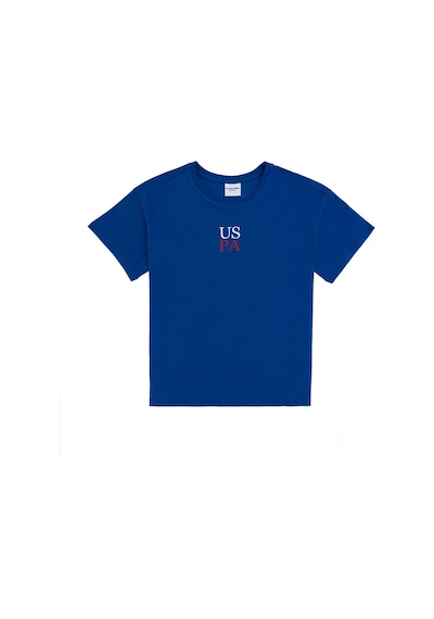 U.S. Polo Assn. Erkek Çocuk Saks Oversize Bisiklet Yaka Tişört 50306498-VR045 U.S. Polo Assn. Erkek Çocuk Saks Oversize Bisiklet Yaka Tişört 50306498-VR045