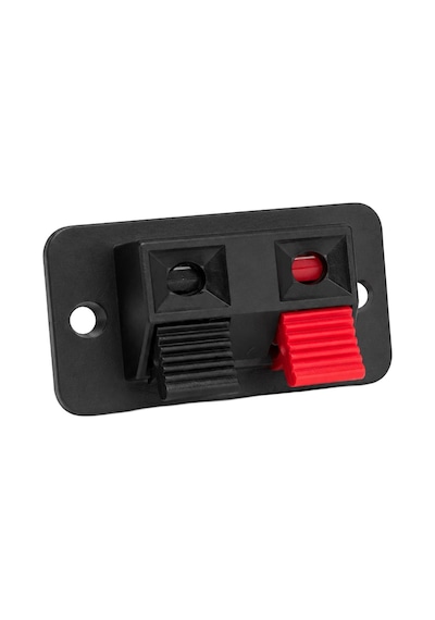 Powermaster Pm-37889 İkili Yaylı Hoparlör Terminali 38x19mm Hoparlör Kablo Giriş Soketi