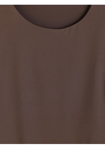 Lcw Vision Kahverengi U Yaka Kadın Bodysuit