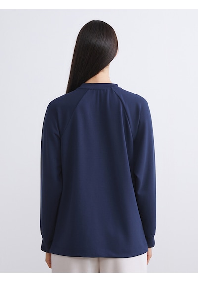 Lcw Everyday Lacivert Oversize Modal Karışımlı Kadın Sweatshirt
