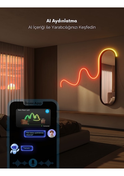Govee 2.Nesil Neon Led Şerit 5 M Beyaz