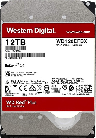 Western Digital WD120EFBX 12 TB 3.5'' SATA 3 HDD