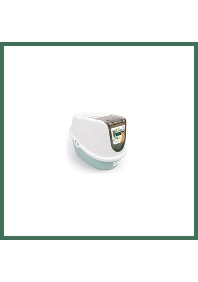 M-pets Eco Tima Kapalı Kedi Tuvaleti Large Deniz Yeşili 60x45x42 Cm Bss