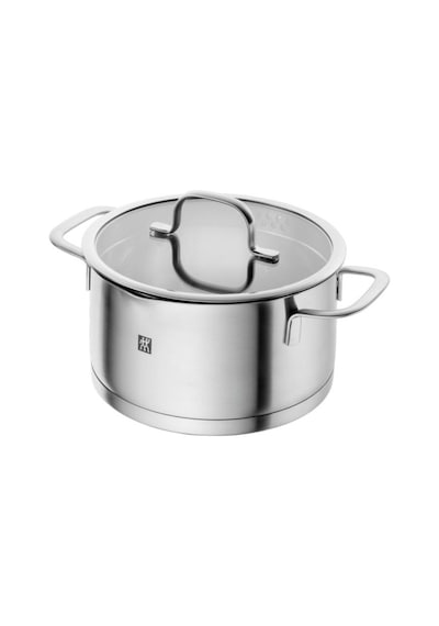 Zwilling Trueflow Sığ Tencere | Paslanmaz Çelik | 20 Cm | Metalik Gri