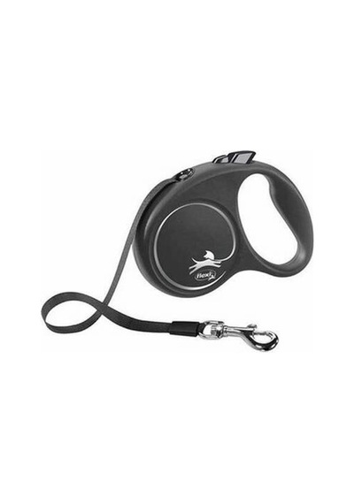 Black Design Otomatik Şerit Köpek Gezdirme Tasması Small 5 Mt Siyah Diğer