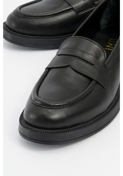 Luvishoes Luvi Shoes Pline Siyah Cilt Hakiki Deri Kadın Loafer Ayakkabı Siyah Luvishoes Luvi Shoes Pline Siyah Cilt Hakiki Deri Kadın Loafer Ayakkabı Siyah