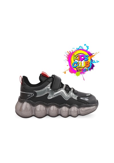 Cool Fred-25 Bosst Ortopedik Taban Unisex Çocuk Spor Ayakkabı Siyah