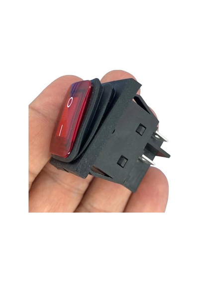 Ic-104w-s Körüklü Geniş Işıklı Kırmızı Anahtar 30a On-off 4p