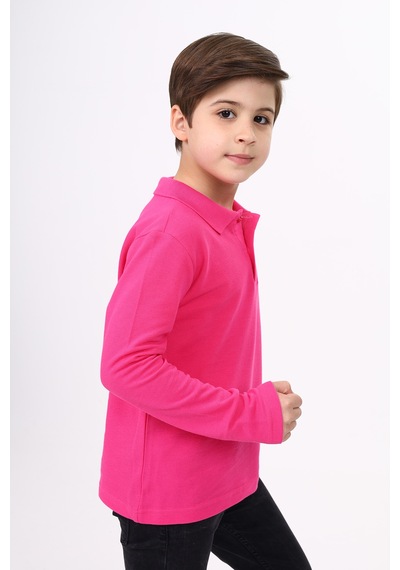 Toontoy Kids Toontoy Unisex Çocuk Nakışlı Tişört Fuşya