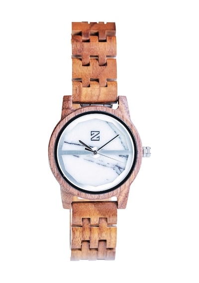 Zebrino Zbr-mr-wm White Marble Ahşap Erkek Kol Saati 45 Mm