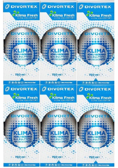 Divortex 6'lı Klima Fresh  Limon