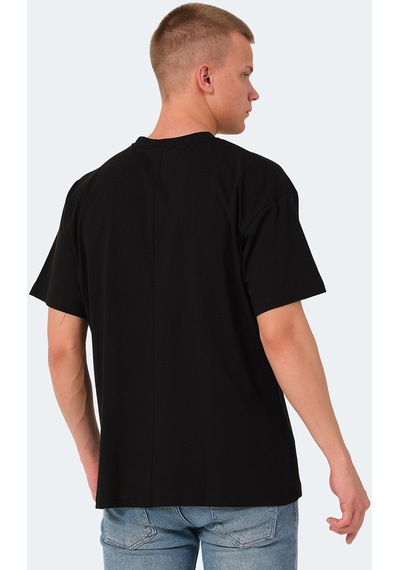 Slazenger KULANA Oversize Erkek Oversıze Siyah Tişört