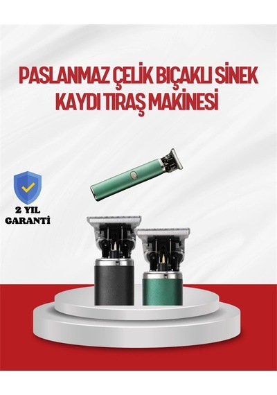 Mey İthalat Saç Sakal Ense Paslanmaz Çelik T-bıçak Vücut Tıraş Makinesi
