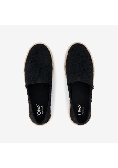 10023026 Black Espadril Kadın 10023030 10023026 Toms Alpargata Rope 2.0 Floral Crochet