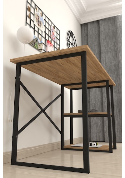 Bofigo 2 Raflı Çalışma Bilgisayar Masası 60 x 120 CM Kafka Çam Bofigo 2 Raflı Çalışma Bilgisayar Masası 60 x 120 CM Kafka Çam