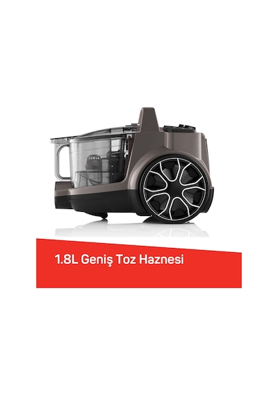 Arzum AR4137 Focus Pro Cyclone 1.8 LT Toz Hazneli HEPA Filtreli Elektrikli Süpürgesi