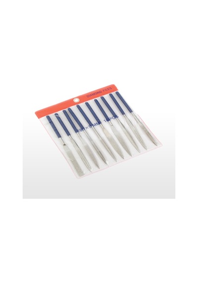 Aydal A 2710 Saatçi Eğe Seti 3'' x 140 mm Düz 10 Parça, Saplı