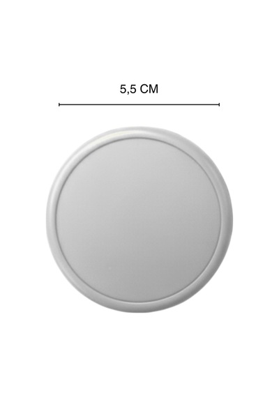Beyaz Çocuk Odası Mobilya Kulbu - 55 MM - Abs Plastik Tekli Düğme Dolap ve Çekmece Kulpu Beyaz