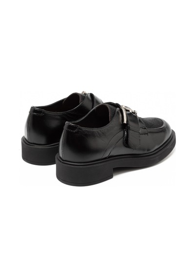 Nero Black Oxford Klasik Kadın 79y1 Frau Horsyalias Siyah