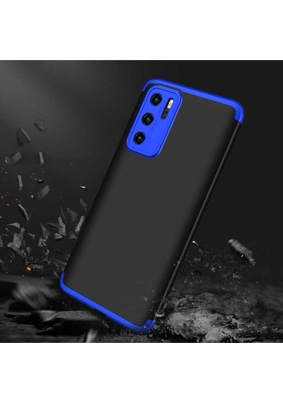 Huawei P40 Pro Kılıf Zore Ays Kapak Siyah-Gri