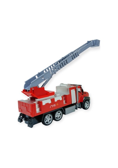 Çek Bırak İtfaiye Arabası 21 Cm - Merdivenli Lisinya Çok Renkli