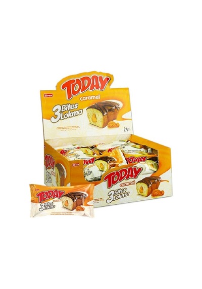 Today 3 Bites Karamelli 40 Gr. 24 Adet (1 Kutu)