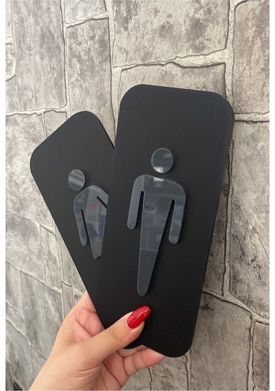 Black Cool Kabartmalı Seri WC Yönlendirme Seti