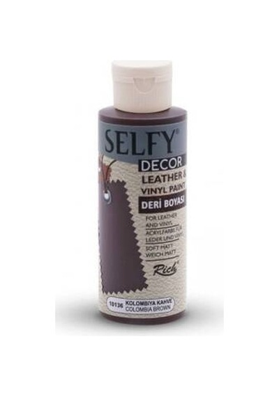 Rich Selfy Decor Deri Boyası 120 Cc 10136 Colombia Kahve Kahve