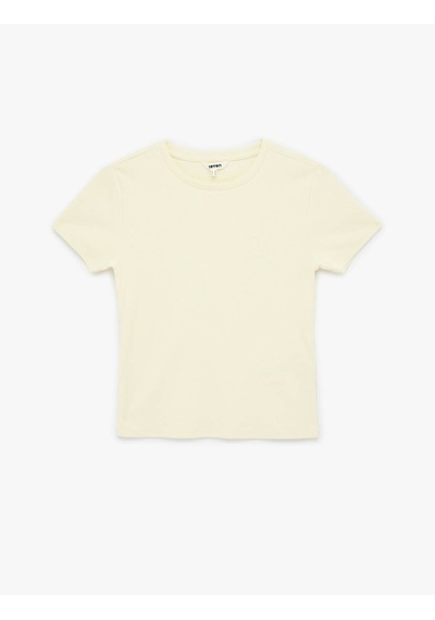 Koton Slim Fit Sarı Kadın T-shirt 6sak50074ek Sarı Koton Slim Fit Sarı Kadın T-shirt 6sak50074ek Sarı