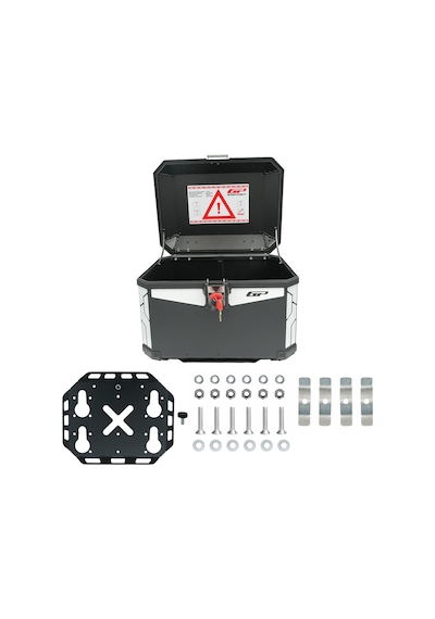 Gp Kompozit Base Universal 51 Lt Alüminyum Motosiklet Çantası Siyah Diğer