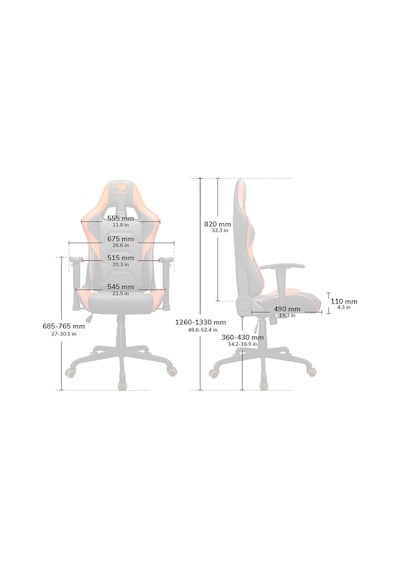 Gaming Chair Armor Elite, Steel-frame, Breathable Pvc Leather, 160 Recliner System, 120kg Weight Capacity, 2d Adjustable Arm-rest, Steel 5-star Base- Orange Çok Renkli Gaming Chair Armor Elite, Steel-frame, Breathable Pvc Leather, 160 Recliner System, 120kg Weight Capacity, 2d Adjustable Arm-rest, Steel 5-star Base- Orange Çok Renkli