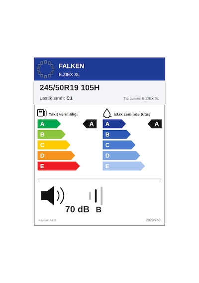 Falken 245/50 R19 105H XL E.Ziex Yaz Lastiği 2026