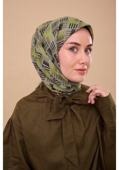 Silk Home Yaz Esintisi Eşarp 150001-07 Yeşil, Antrasit, Fıstık Yeşili